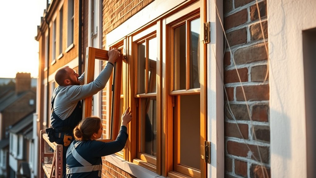Wooden Window Installation East Sheen