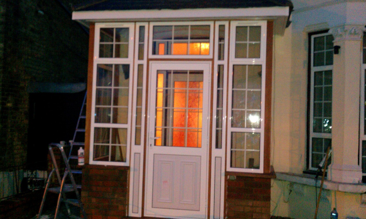 uPVC porch with Georgian bar glazing installed in East Sheen